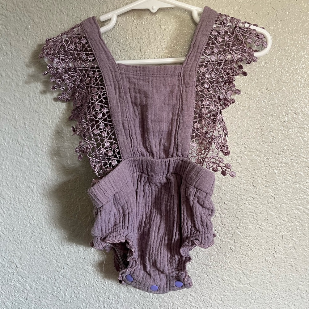 Lavender Baby Romper